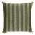 Schumacher Hanson I/O Stripe 22" Pillow In Green For Sale