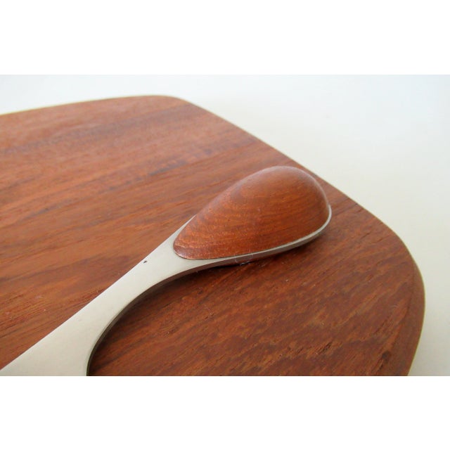 Dansk Design Internatioal Teak Cheese Board and Knife Set, "Vivianne," Collection Design By For Sale - Image 12 of 18