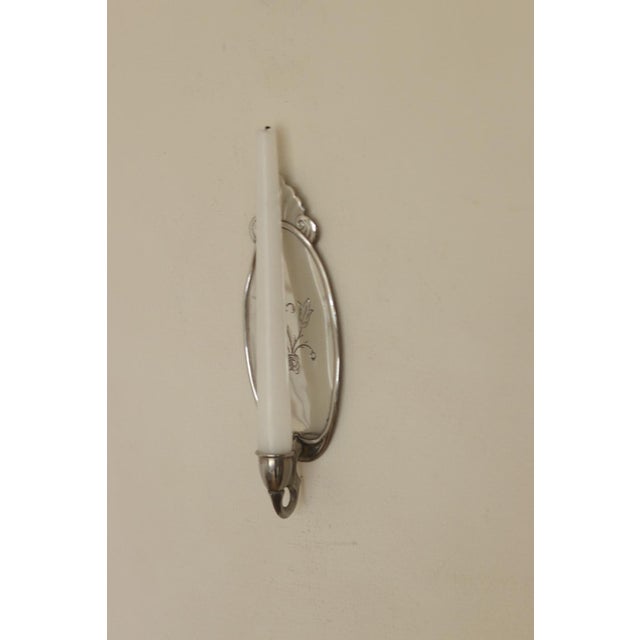 Metal Mid-Century Swedish Pewter Sconces by Svenskt Tenn, Set of 2 For Sale - Image 7 of 15