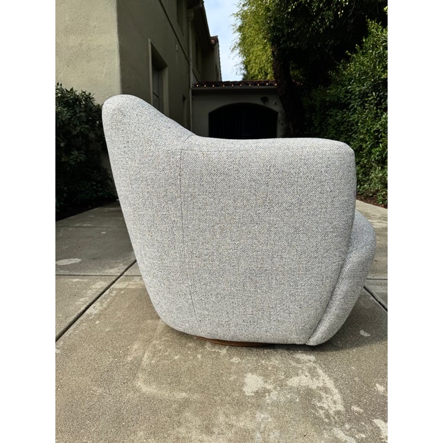 Crate & Barrel Swivel Chair in Fog Linen - Brand New Never Been Used For Sale In Los Angeles - Image 6 of 10