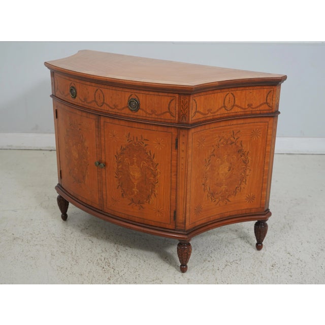 Age: C.1930s Details: Dovetailed Drawer Construction High Quality Construction Fine Inlay Work Throughout English Style...