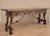 20th Century Spanish Rustic Carved Wood Console Table , 1965 For Sale - Image 4 of 12