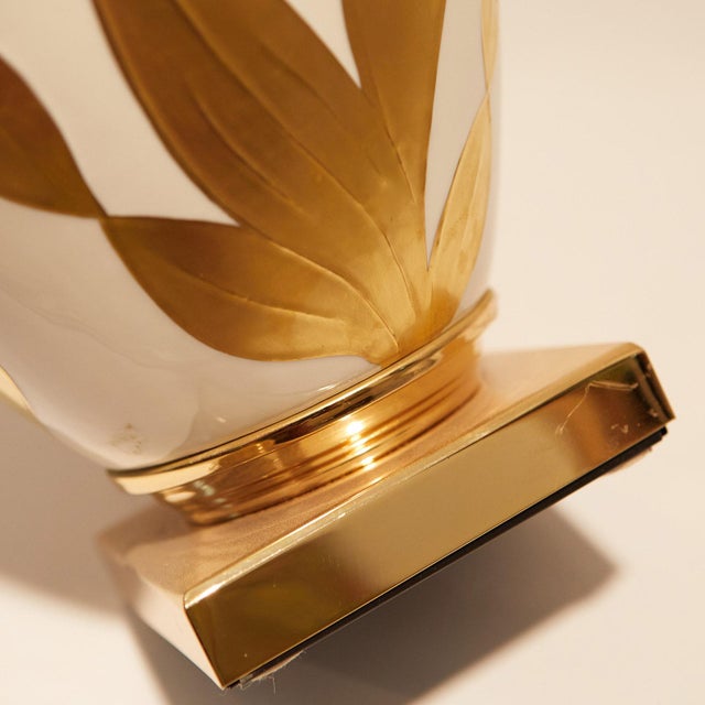 Metal Porcelain Table Lamp by Giulia Mangani, Italy For Sale - Image 7 of 11