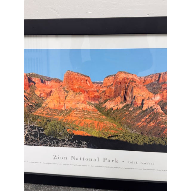 Kolob Canyons Zion National Park Panoramic Print, Framed For Sale - Image 10 of 12