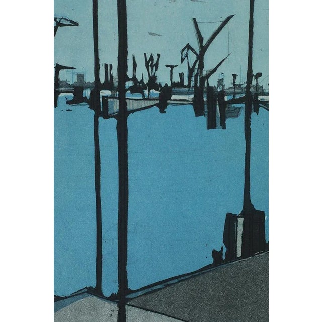 Otto Eglau, In Port, Etching, 1961 For Sale - Image 4 of 7