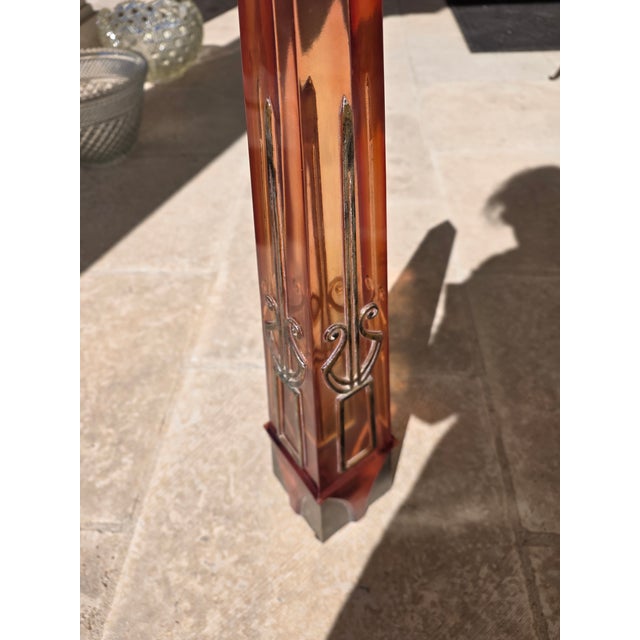 1980s Acrylic Obelisk For Sale - Image 5 of 8