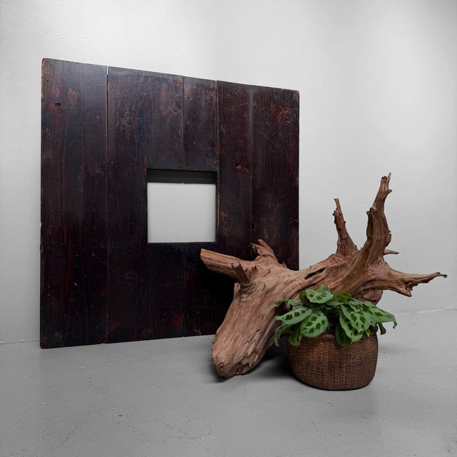 Black Antique Japanese Wooden Hibachi Frame, 1900s For Sale - Image 8 of 13