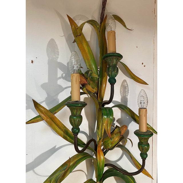 Large Painted Wall Lamp For Sale - Image 11 of 12