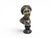 This sculpture is a finely chiseled bronze bust depicting a young woman, known as "La Zingara" (or "Scugnizza"), by the...