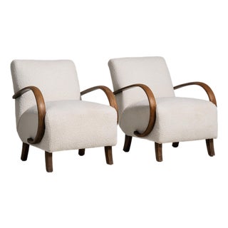 19th Century France Cream Wood Armchair For Sale
