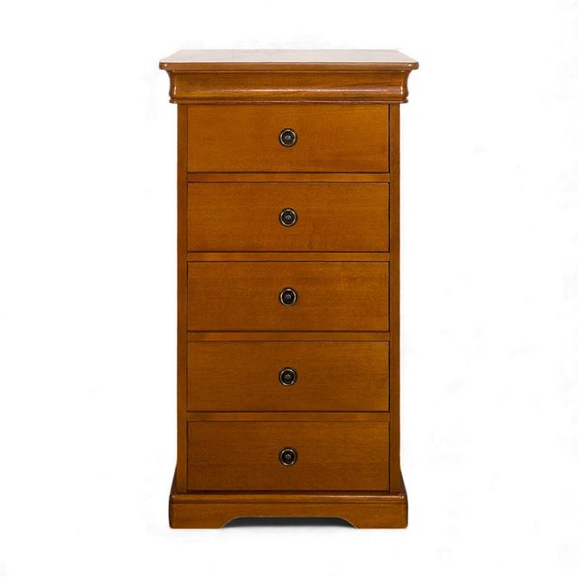 Louis Philippe Style Cherrywood Chest of Drawers For Sale - Image 6 of 6