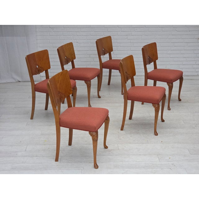 Vintage Danish Dining Chairs in Furniture Wool, 1950s, Set of 6 For Sale - Image 18 of 18