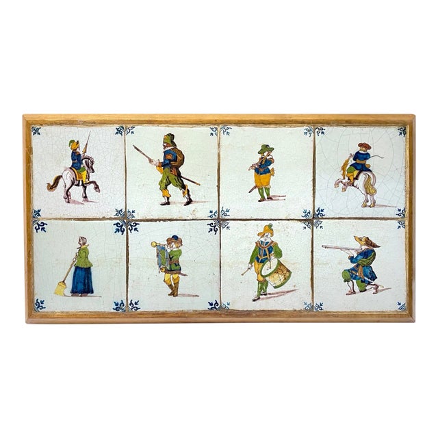 Antique Harkem Dutch Tile Plaque For Sale