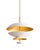 Tiered Pink Brass Chandelier | Handmade Copper Disc Ceiling Light | Mid Century Modern Luxury Pendant | Art Deco Statement Lighting Fixture For Sale - Image 4 of 7