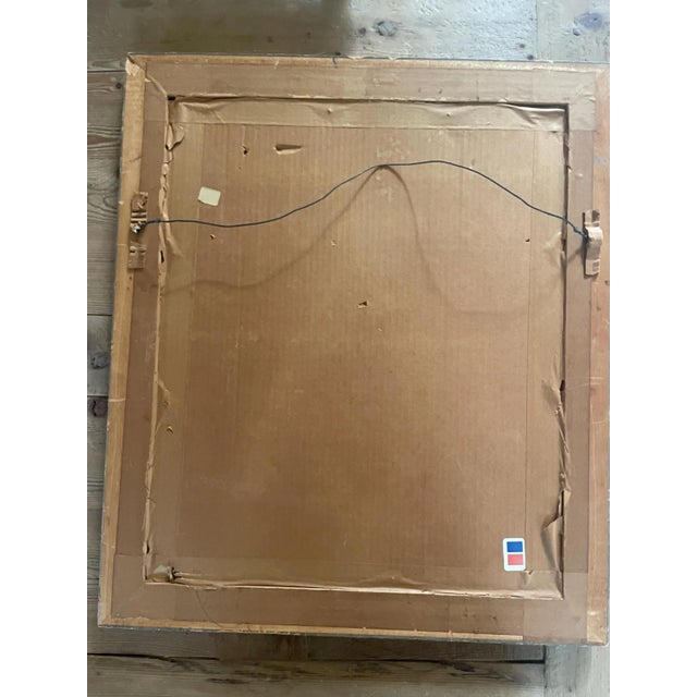 Olive Rare Ira Moskowitz Judaica Lithograph, Signed & Numbered Xxiv/XXV – Synagogue Interior Scene, Framed For Sale - Image 8 of 10