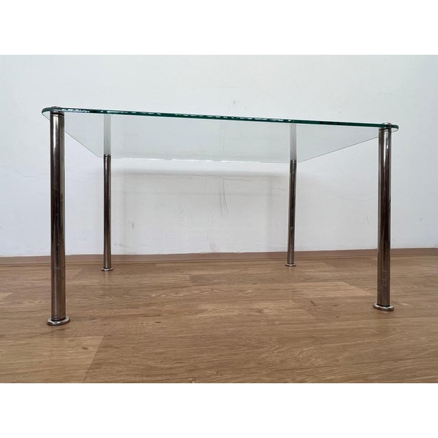 Mid-Century Chrome and Glass Coffee Table, 1970s For Sale - Image 6 of 7