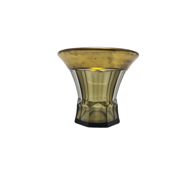 Glass Art Deco Czechoslovakian Bohemian Vase, 1890s For Sale - Image 7 of 14