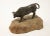 Mid 20th Century Mid 20th Century Bronze Bull on Stone Base For Sale - Image 5 of 11