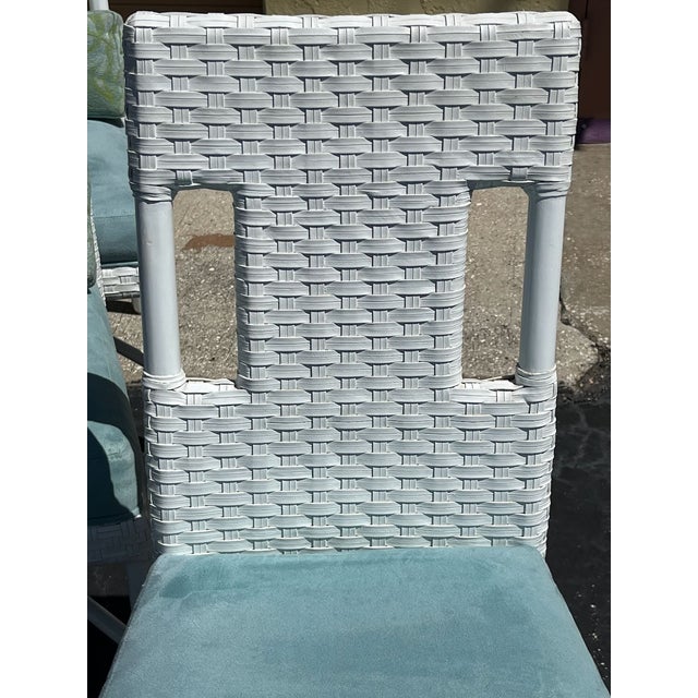 Thomas Pheasant for McGuire 8 Woven Leather Dining Chairs For Sale - Image 11 of 18