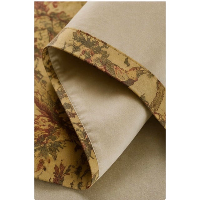 2000 - 2009 Custom Waverly “Olana” Floral Bird Drapery Panels – Set of 10 For Sale - Image 5 of 6