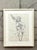 Late 20th Century Vintage Boho Original Pencil Sketch of Man For Sale - Image 5 of 5