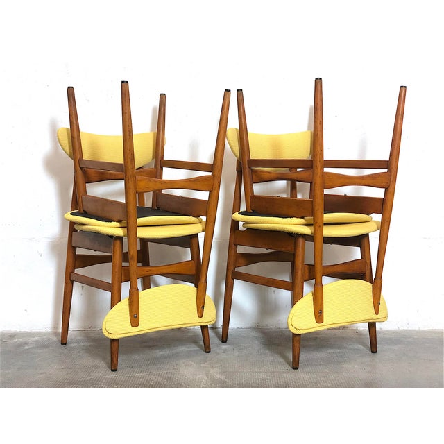 Vintage Italian Dining Chairs, 1960s, Set of 4 For Sale - Image 8 of 14