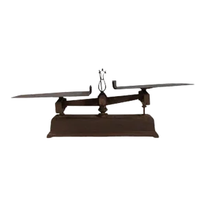 19th Century French Cast Iron Scale
