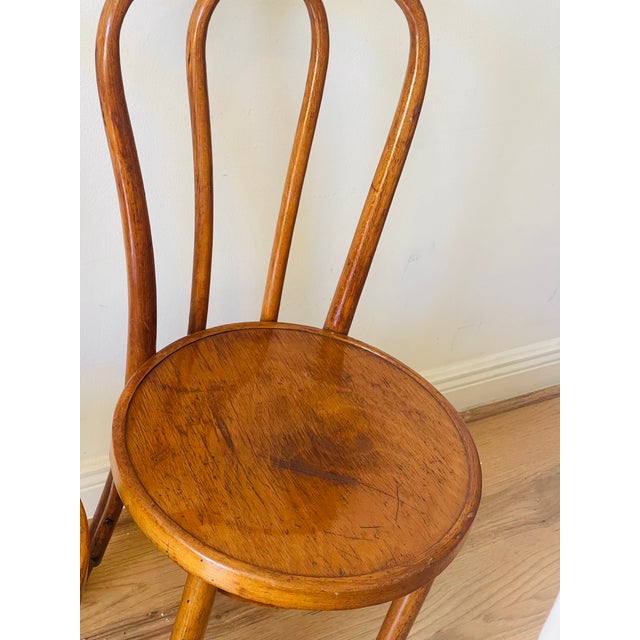 1940s 1940s Pair Art Deco Thonet Style Side Chairs For Sale - Image 5 of 5