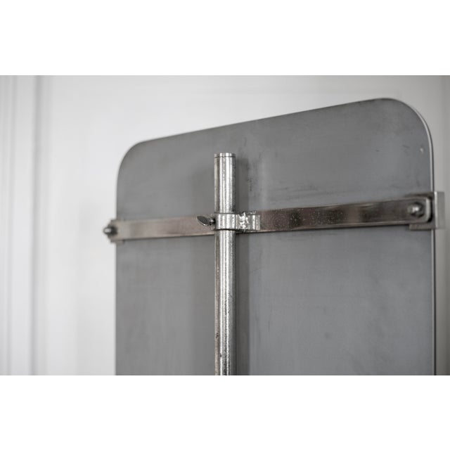 Chrome Standing Mirror by Siegel, 1950s For Sale - Image 6 of 18