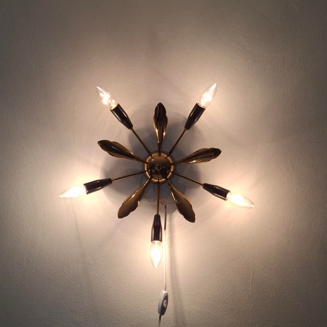 Mid-Century Modern Ceiling Light, Italy, 1950s For Sale - Image 11 of 18
