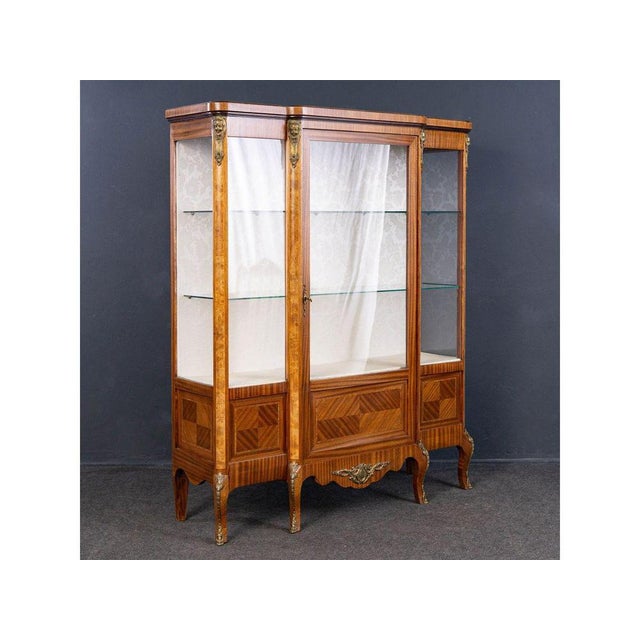 Mid-Century Baroque Style Showcase Cupboard For Sale - Image 16 of 16