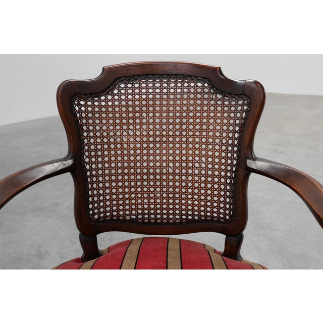 Louis XV Style Oak and Cane Armchair, France, 1890 For Sale - Image 9 of 15
