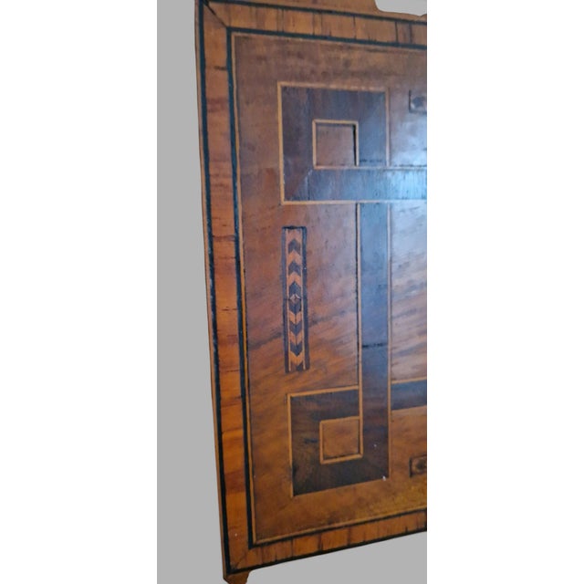 Antique Inlaid Wall Mirror with Case, 1890s For Sale - Image 10 of 18