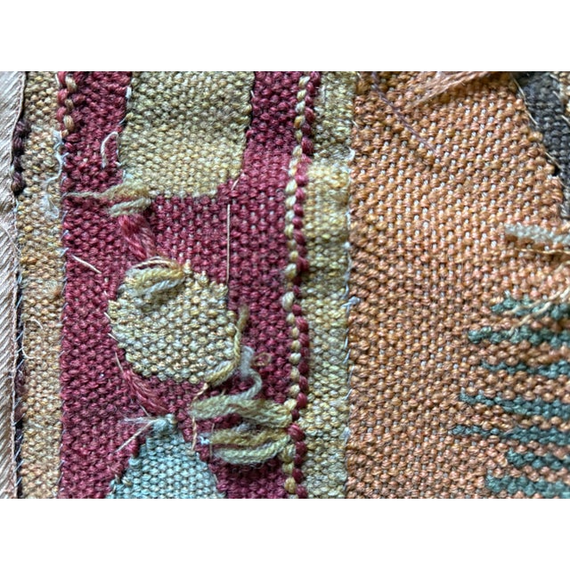 Mid 20th Century Earth Tone Hunting Scene Wool Tapestry For Sale - Image 12 of 12