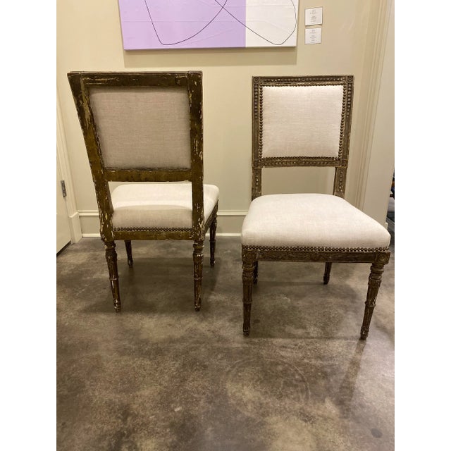 This is a stunning pair of antique Italian accent chairs. They have a great natural patina to the finish adding so much...