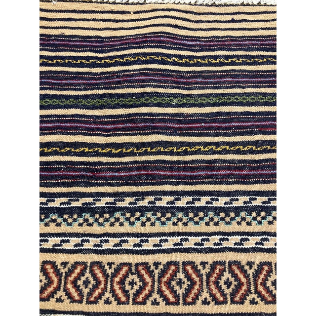 Vintage Handwoven Persian Kilim Rug 2'11" X 4'8" For Sale In Washington DC - Image 6 of 6