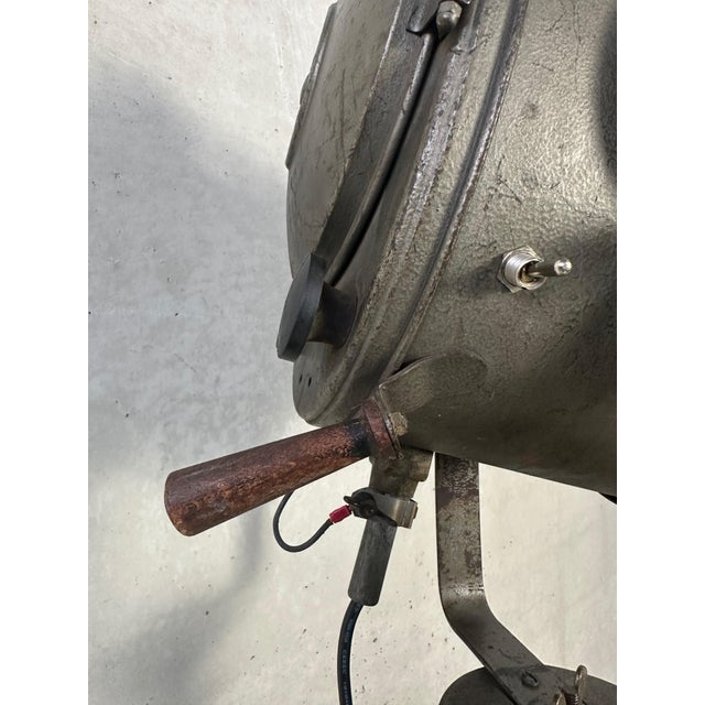 Vintage Industrial Theater Spot on Tripod from Cremer Paris For Sale - Image 11 of 14