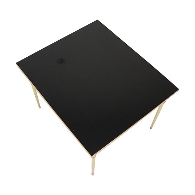 Black Vintage Brass and Copper Coffee Table from Maison Jansen, 1960s For Sale - Image 8 of 14