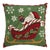 Santa Sleigh Hook Pillow 18" x 18" For Sale