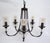 Mid Century Round Iron 5 Arm Chandelier With Bubble Glass For Sale - Image 6 of 6