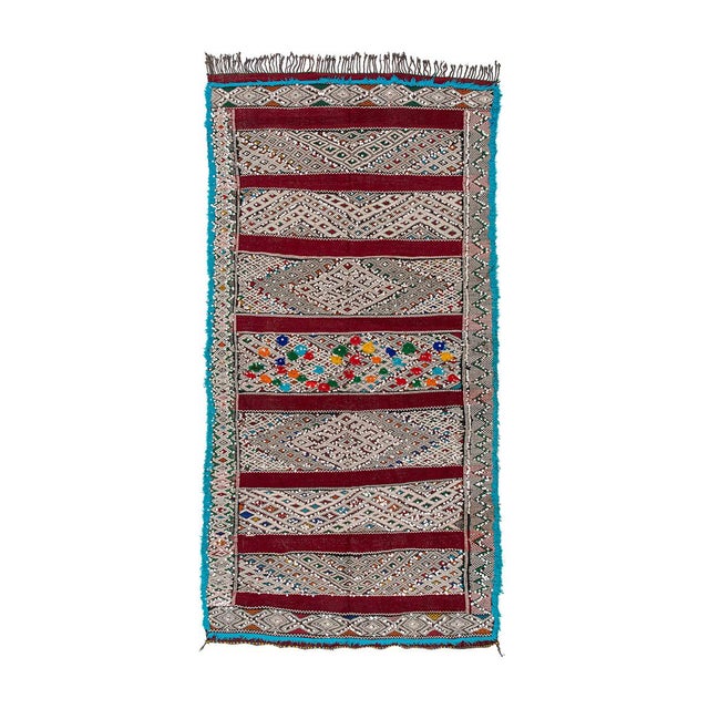 Black Vintage Handwoven Berber Rug, 1990s For Sale - Image 8 of 8