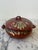 Hand Painted Mexican Terracotta Bowl With Lid Stamped Made in Mexico For Sale - Image 11 of 12