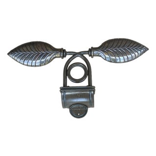 Vintage French Brass Wall Lamp, 1930s For Sale