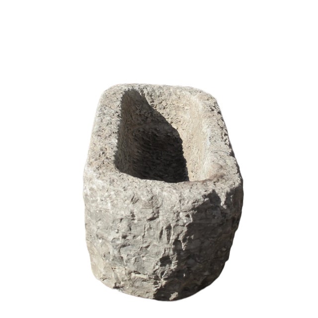 1940s 1940s Hand Chiseled Stone Trough For Sale - Image 5 of 7