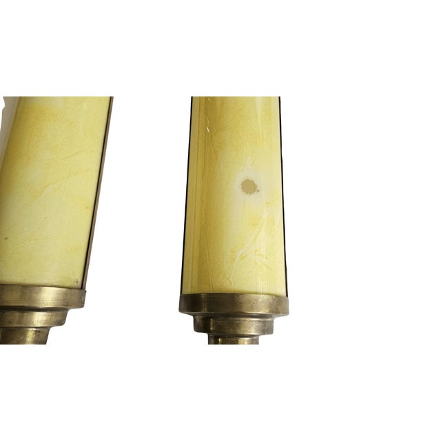 1930s French Cylinder Wall Lights from Casino Cherbourg, 1930s, Set of 2 For Sale - Image 5 of 9