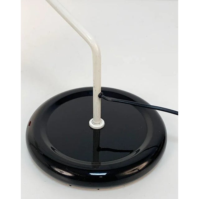 Adjustable Desk Lamp in White and Black from Guzzini, Italy, 1970s For Sale - Image 10 of 16