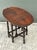 Vintage English Gate Leg Side Table For Sale - Image 4 of 12