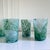 Green Mist Confetti Murano Glass Hand Blown Tumblers Drinking (Cups Set of 6) For Sale - Image 4 of 7