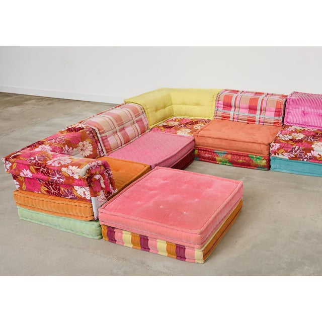 Mid-Century Modern Mah Jong 34 Piece Kenzo Missoni Sofa by Hans Hopfer for Roche Bobois For Sale - Image 3 of 12