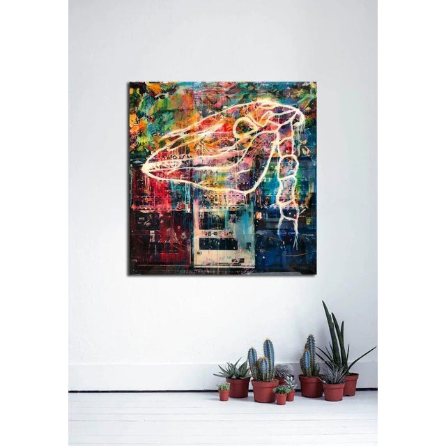 Tokyo #9, Colorful Hand-Painted Photograph, Urban Tokyo Scene, 2015 For Sale - Image 4 of 5